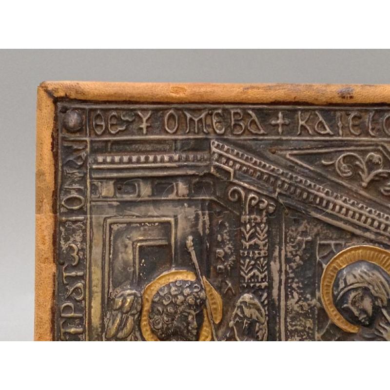 QUADRO ICONA METALLO ANNUNCIAZIONE  | Mercatino dell'Usato Moncalieri bengasi 2