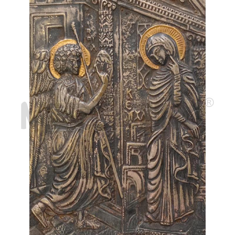 QUADRO ICONA METALLO ANNUNCIAZIONE  | Mercatino dell'Usato Moncalieri bengasi 3
