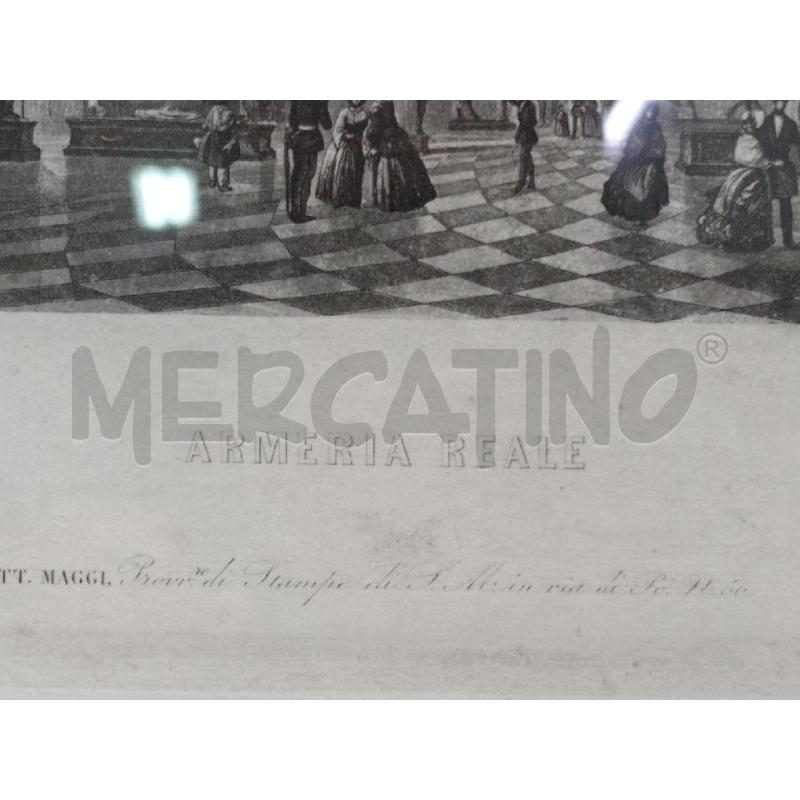 QUADRO INCISIONE ARMERIA REALE CARLO BOSSOLI | Mercatino dell'Usato Moncalieri bengasi 5