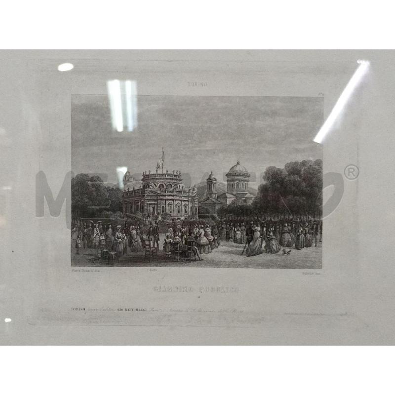 QUADRO INCISIONE GIARDINO PUBBLICO CARLO BOSSOLI | Mercatino dell'Usato Moncalieri bengasi 2