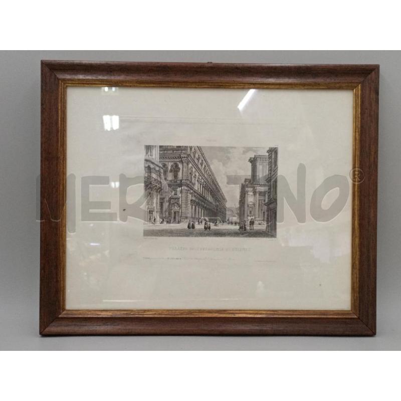 QUADRO INCISIONE PALAZZO DELL ACCADEMIA DI SIENZE | Mercatino dell'Usato Moncalieri bengasi 1