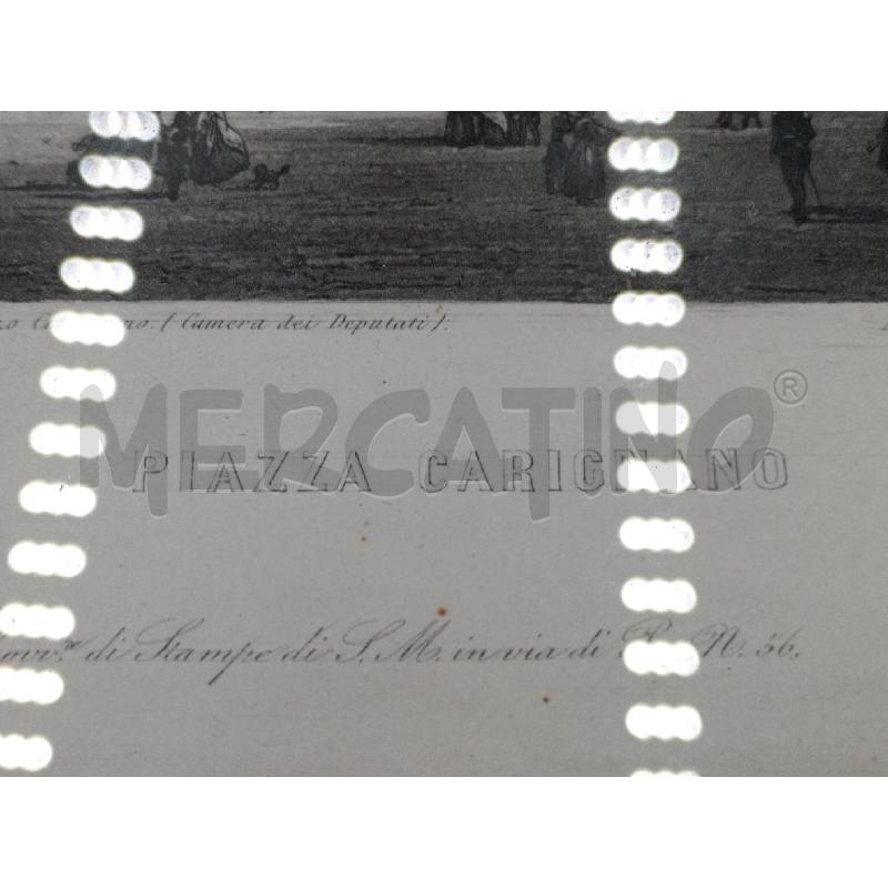 QUADRO INCISIONE PIAZZA CARIGNANO CARLO BOSSOLI DIS | Mercatino dell'Usato Moncalieri bengasi 4