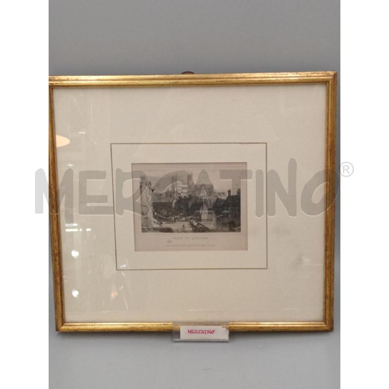 QUADRO INCISIONE SU LASTRA CITY OF LINCOLN | Mercatino dell'Usato Moncalieri bengasi 1