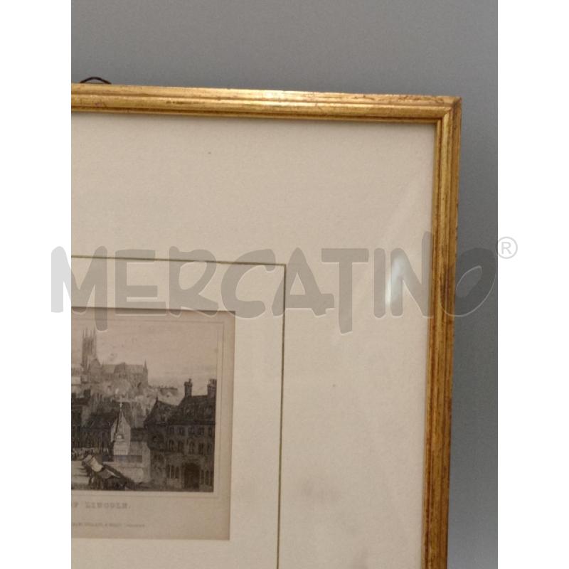 QUADRO INCISIONE SU LASTRA CITY OF LINCOLN | Mercatino dell'Usato Moncalieri bengasi 5