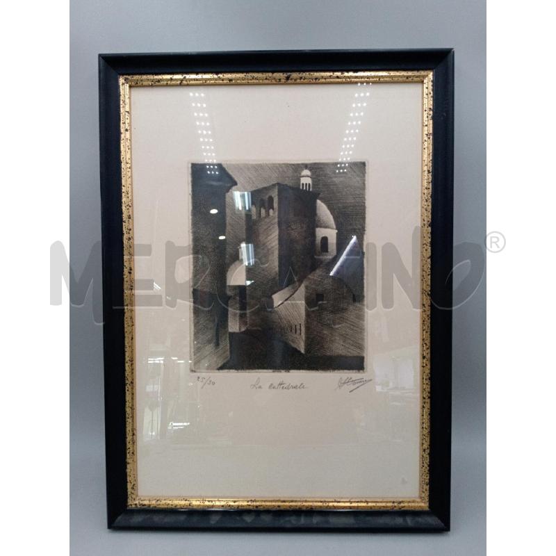 QUADRO LA CATTEDRALE ARMANDO DONNA 1952 | Mercatino dell'Usato Moncalieri bengasi 1