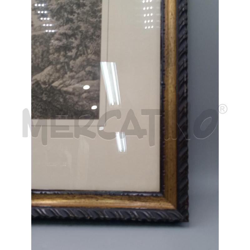 QUADRO LITOGRAFIA PAESSAGGIO CON ALBERI | Mercatino dell'Usato Moncalieri bengasi 3