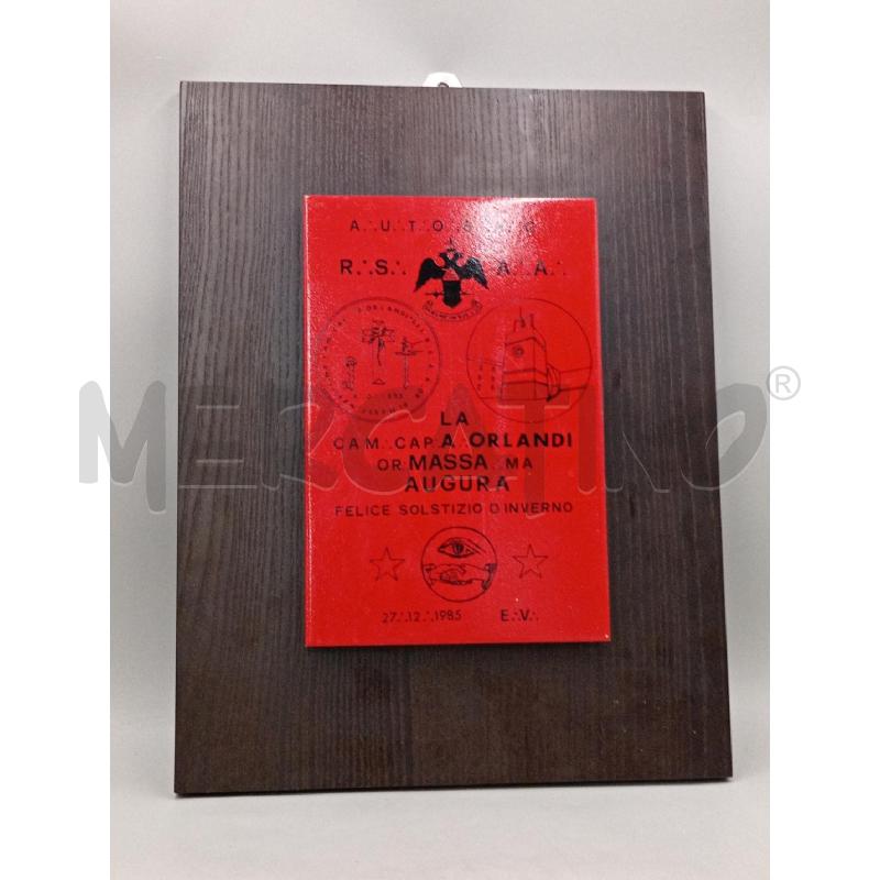 QUADRO MASSONICO ORLANDI MASSA SOLSTIZIO 48 X 37 | Mercatino dell'Usato Moncalieri bengasi 1