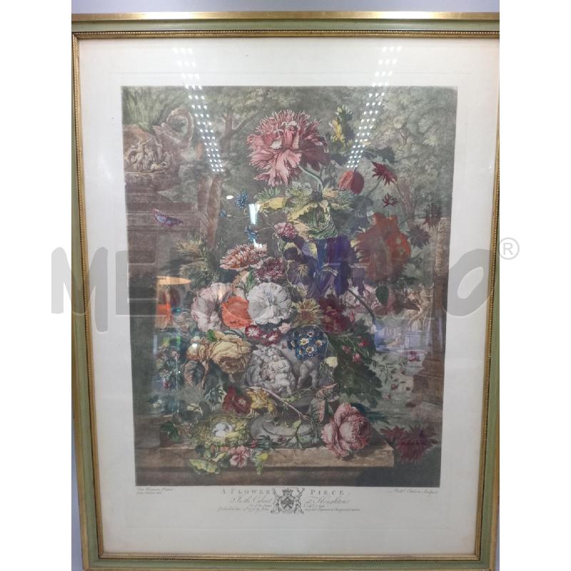 QUADRO NATURA MORTA A FLOWER PIECE | Mercatino dell'Usato Moncalieri bengasi 1