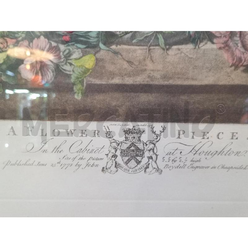 QUADRO NATURA MORTA A FLOWER PIECE | Mercatino dell'Usato Moncalieri bengasi 2