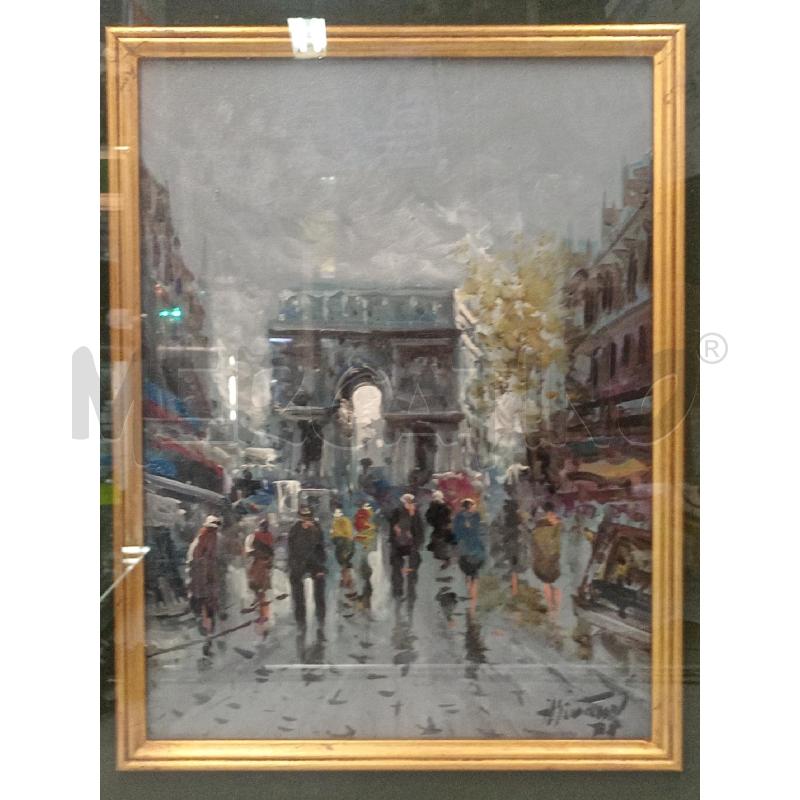 QUADRO OLIO ARCO DI TRIONFO 58 X 48  | Mercatino dell'Usato Moncalieri bengasi 2
