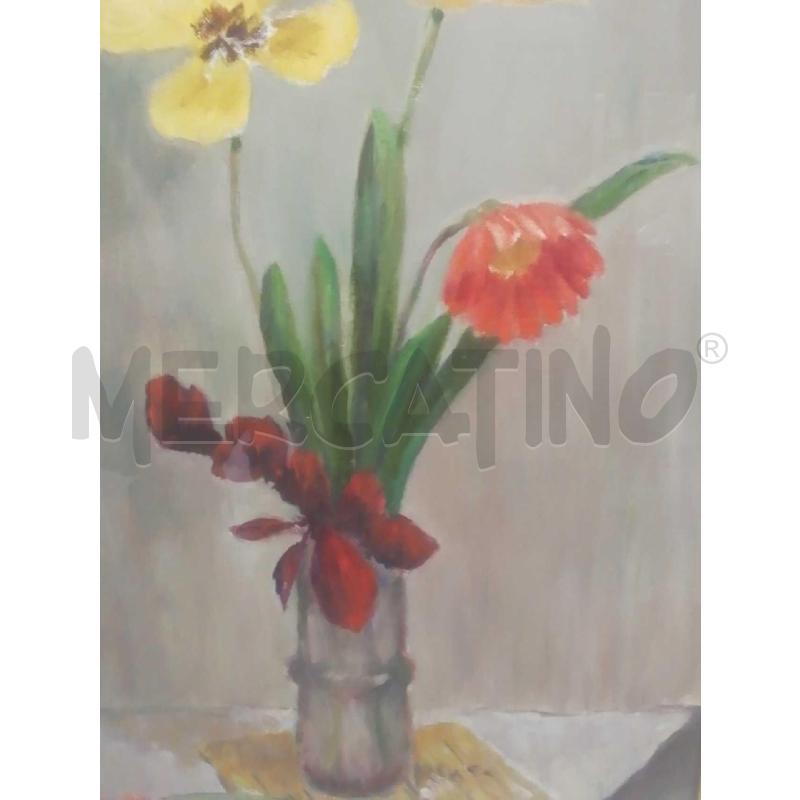 QUADRO OLIO NATURA MORTA CORNICE GRIGGIA | Mercatino dell'Usato Moncalieri bengasi 2