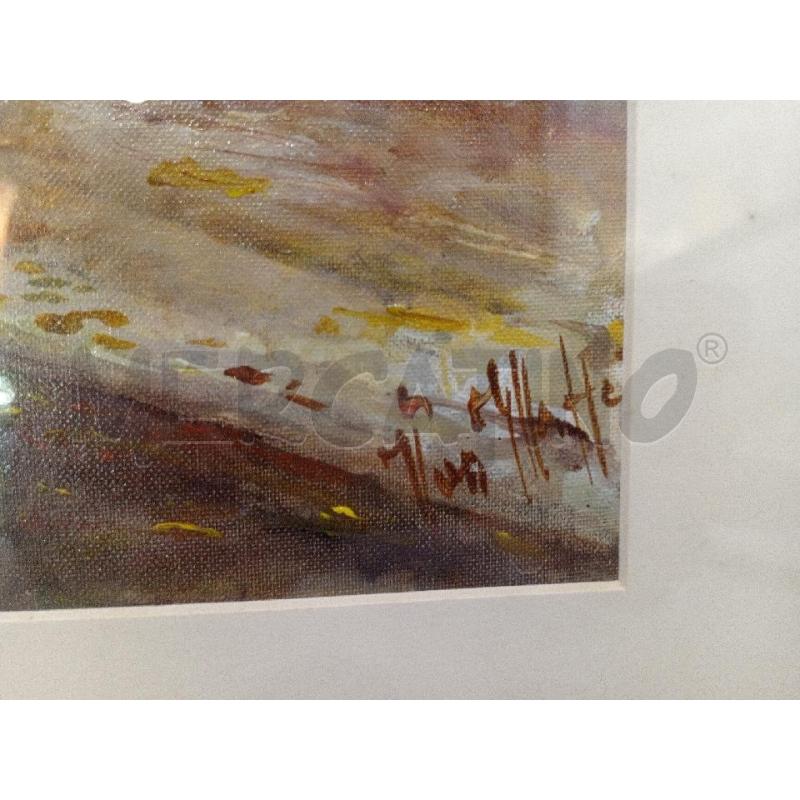 QUADRO OLIO PARCO CON LEONE FIRMATA | Mercatino dell'Usato Moncalieri bengasi 3