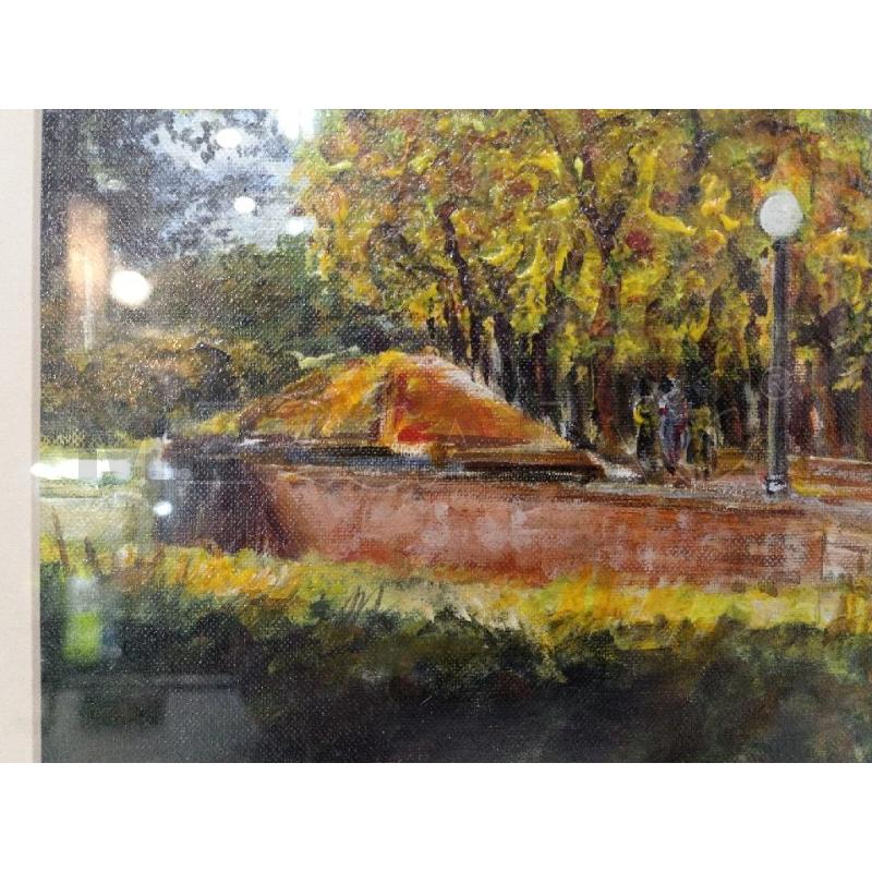 QUADRO OLIO PARCO CON LEONE FIRMATA | Mercatino dell'Usato Moncalieri bengasi 4