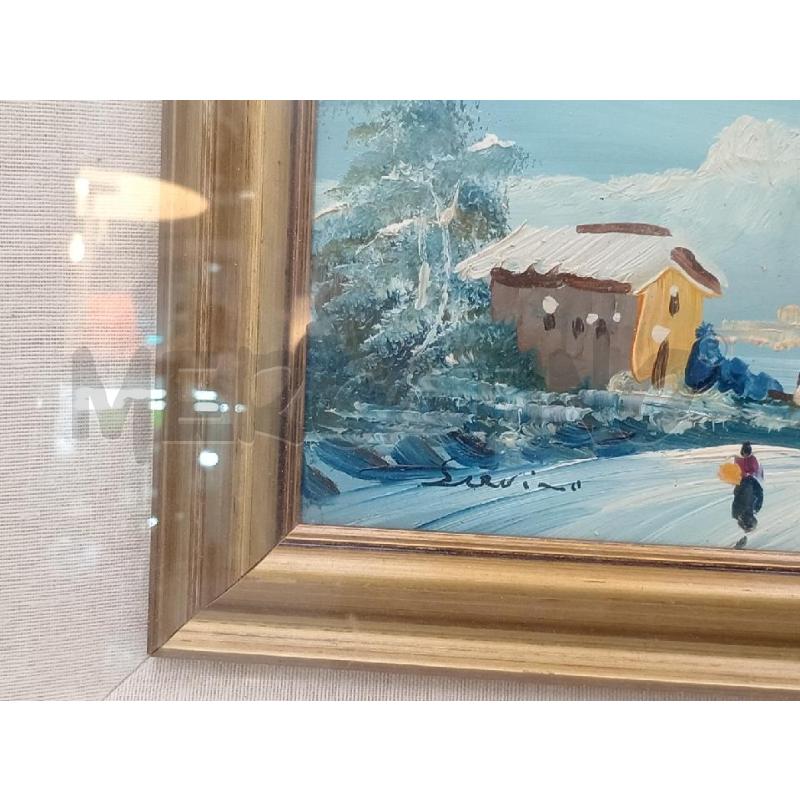 QUADRO OLIO SASAVINO CASA CON DONNA | Mercatino dell'Usato Moncalieri bengasi 2