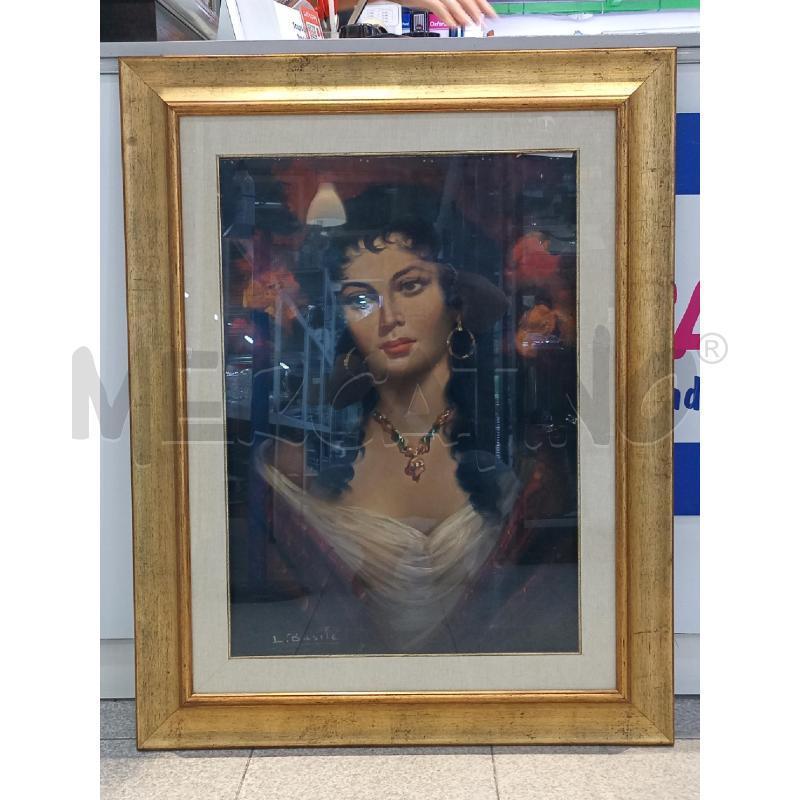 QUADRO OLIO SU CARTONE LUIGI BASILE  | Mercatino dell'Usato Moncalieri bengasi 1