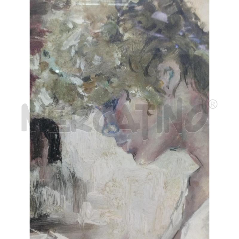 QUADRO OLIO SU TELA ANNA VIGO AUTORITRATTO | Mercatino dell'Usato Moncalieri bengasi 4