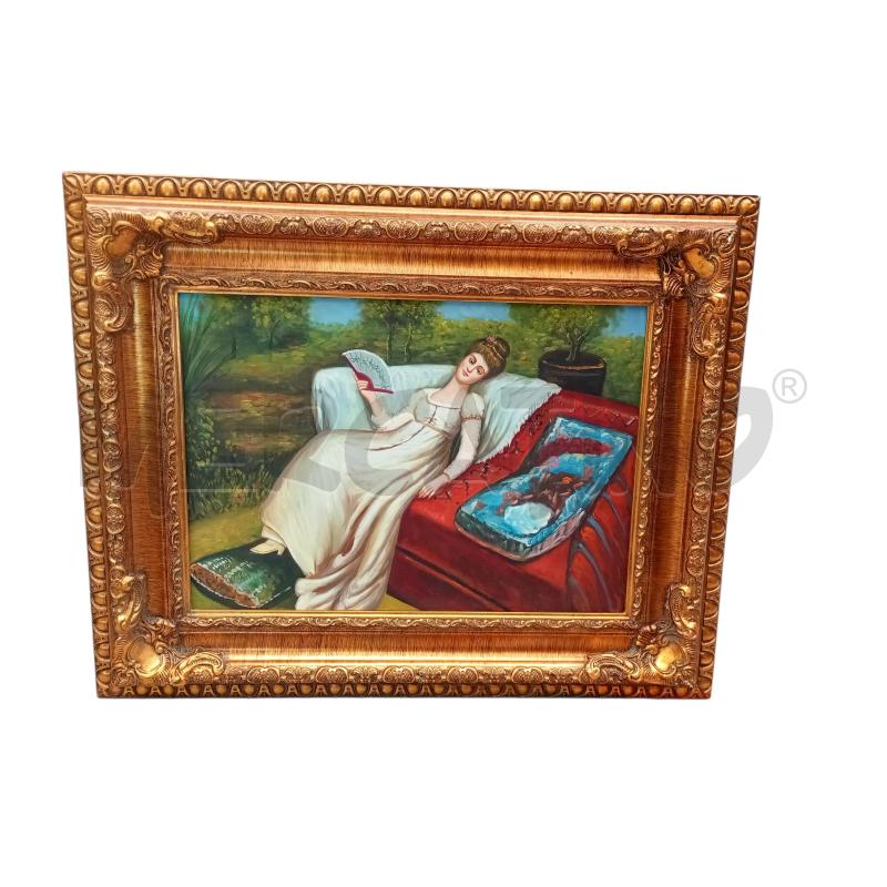 QUADRO OLIO SU TELA FANCIULLA SDRAIATA | Mercatino dell'Usato Moncalieri bengasi 1