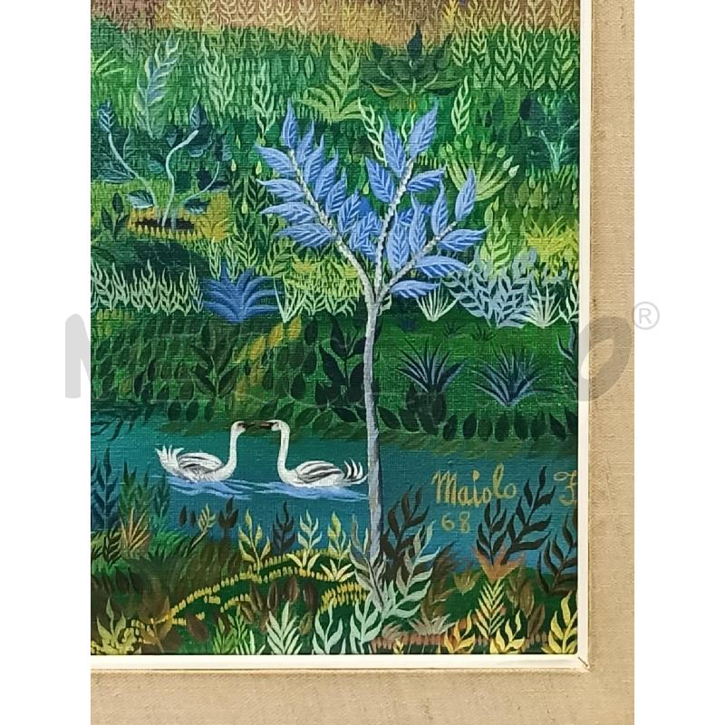 QUADRO OLIO SU TELA FRANCESCO MAIOLO | Mercatino dell'Usato Moncalieri bengasi 4