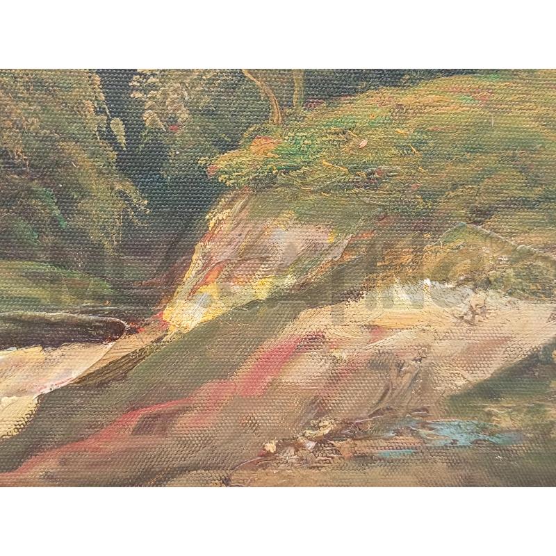 QUADRO OLIO SU TELA PAESAGGIO AGRESTE  | Mercatino dell'Usato Moncalieri bengasi 4