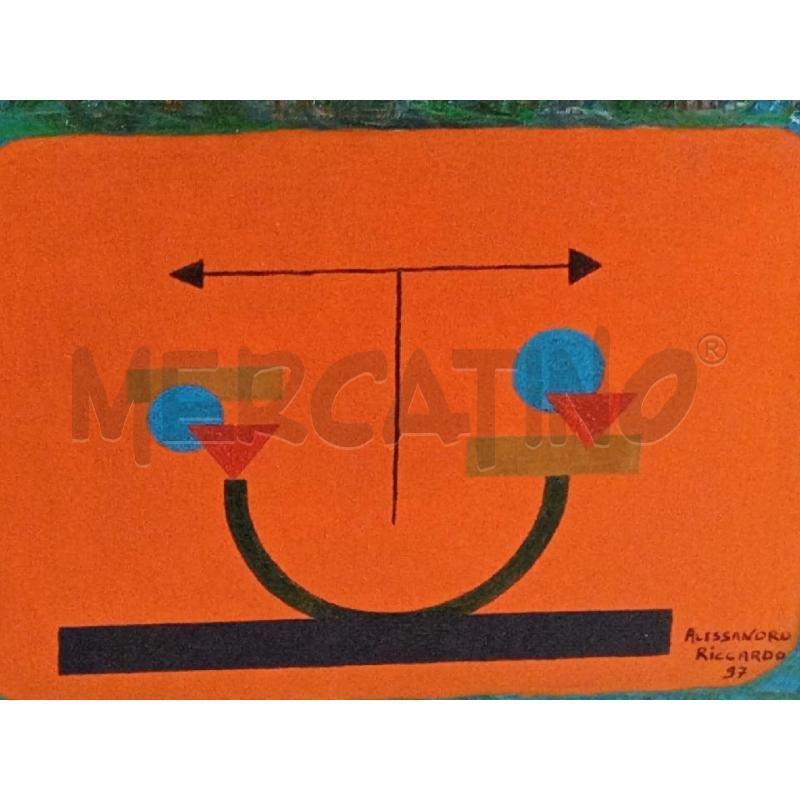 QUADRO OLIO SU TELA TECNICA MISTA  | Mercatino dell'Usato Moncalieri bengasi 2