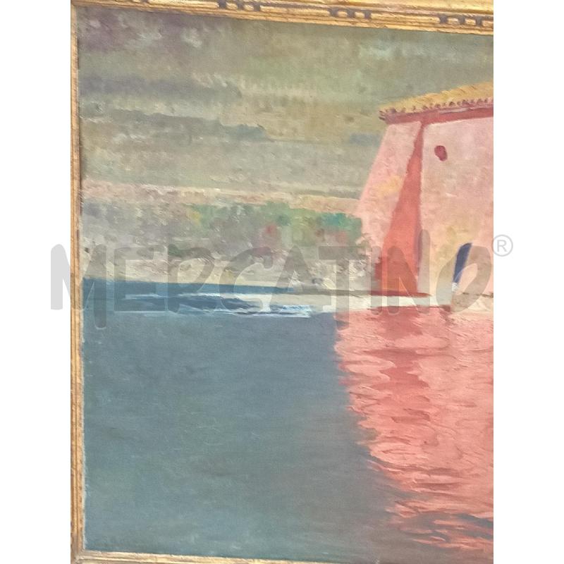 QUADRO OLIO SU TELA TERRACINA SCORCIO CM 85 X 71 | Mercatino dell'Usato Moncalieri bengasi 3