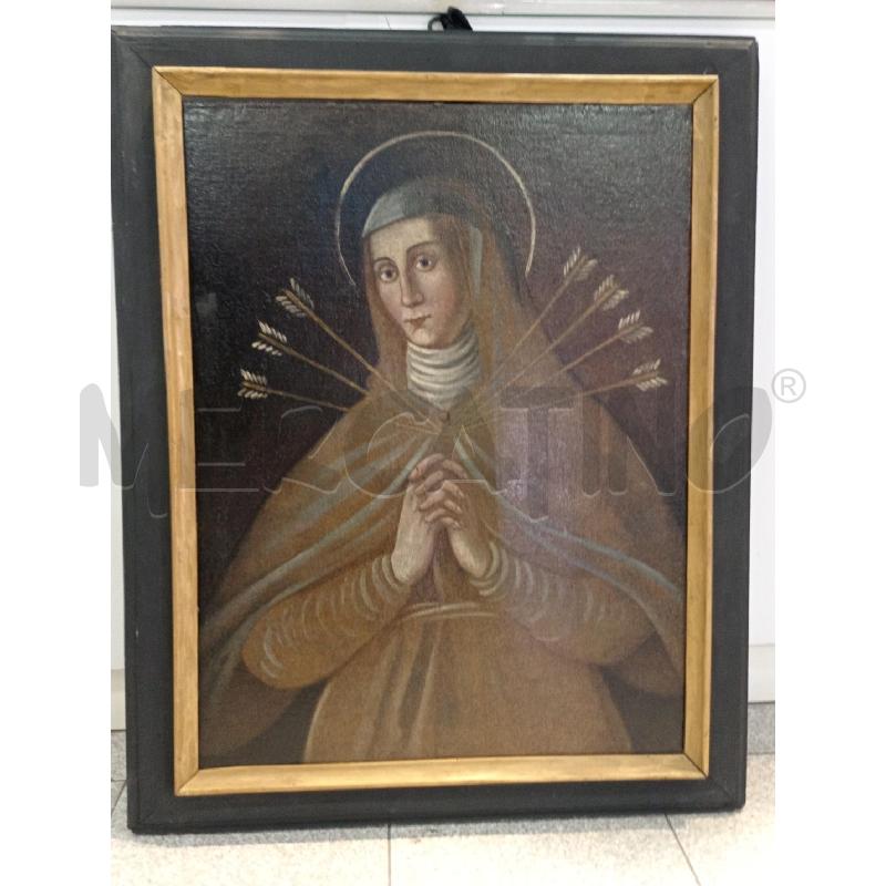 QUADRO OLIO VINTAGE MONACA CLARISSA (SANTA CRISTINA DI BOLSENA???) | Mercatino dell'Usato Moncalieri bengasi 1