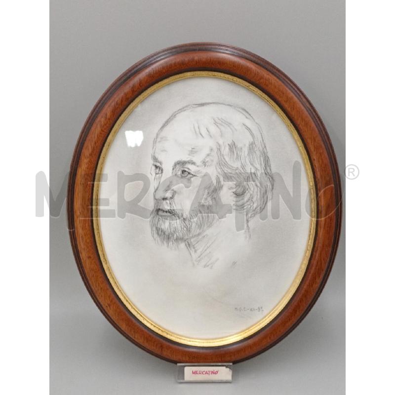 QUADRO OVALE VISO UOMO M.G.C | Mercatino dell'Usato Moncalieri bengasi 1