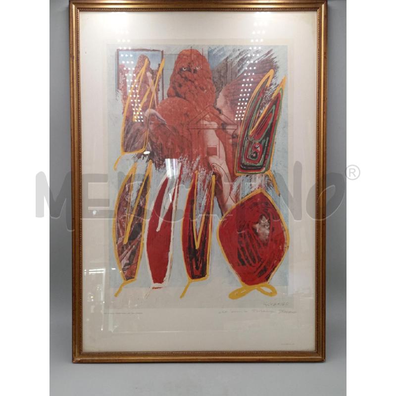 QUADRO STAMPA INTEGRALE EZIO GRIBAUDO 1968 | Mercatino dell'Usato Moncalieri bengasi 1