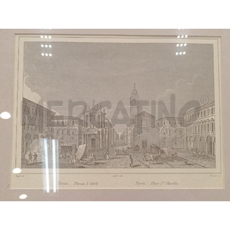 QUADRO STAMPA TORINO PIAZZA SAN CARLO | Mercatino dell'Usato Moncalieri bengasi 2