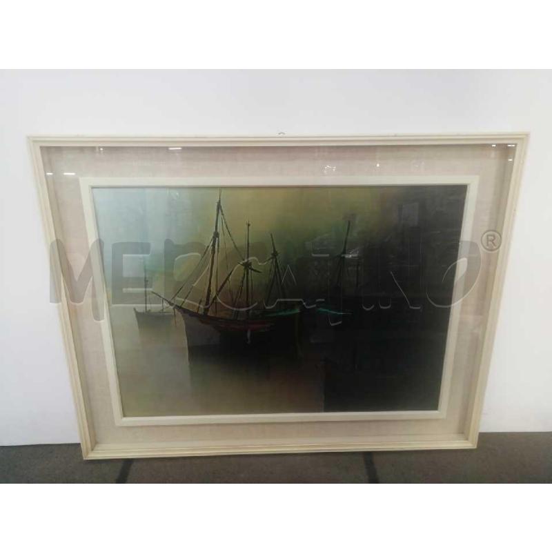 QUADRO SU CARTONE NAVI VELA | Mercatino dell'Usato Moncalieri bengasi 1