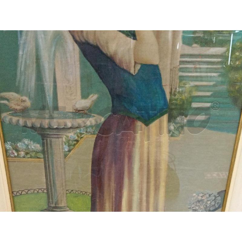 QUADRO TELATO DONNA STILE LIBERTY H. 114 | Mercatino dell'Usato Moncalieri bengasi 3