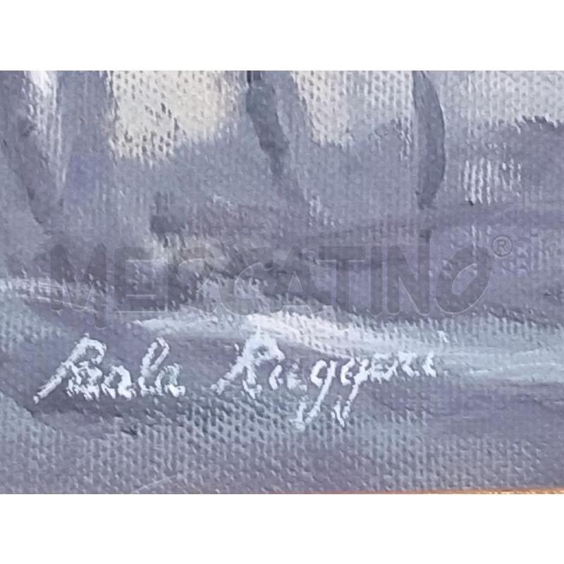 QUADRO UOMO CON BASTONE NEL BOSCO PAOLA RUGGERI 56 X 47 | Mercatino dell'Usato Moncalieri bengasi 3