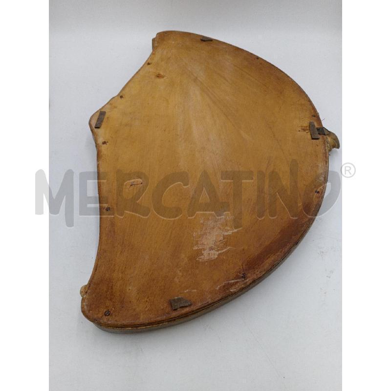 QUADRO VECCHIO VENTAGLIO DECORO FLOREALE C/STRUTTURA SIMIL OSSO  | Mercatino dell'Usato Moncalieri bengasi 5
