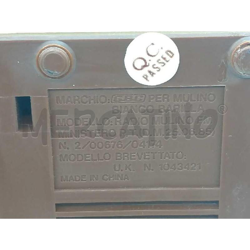 RADIOLINA MULINO BIANCO BARILLA GBC FUNZIONANTE | Mercatino dell'Usato Moncalieri bengasi 5