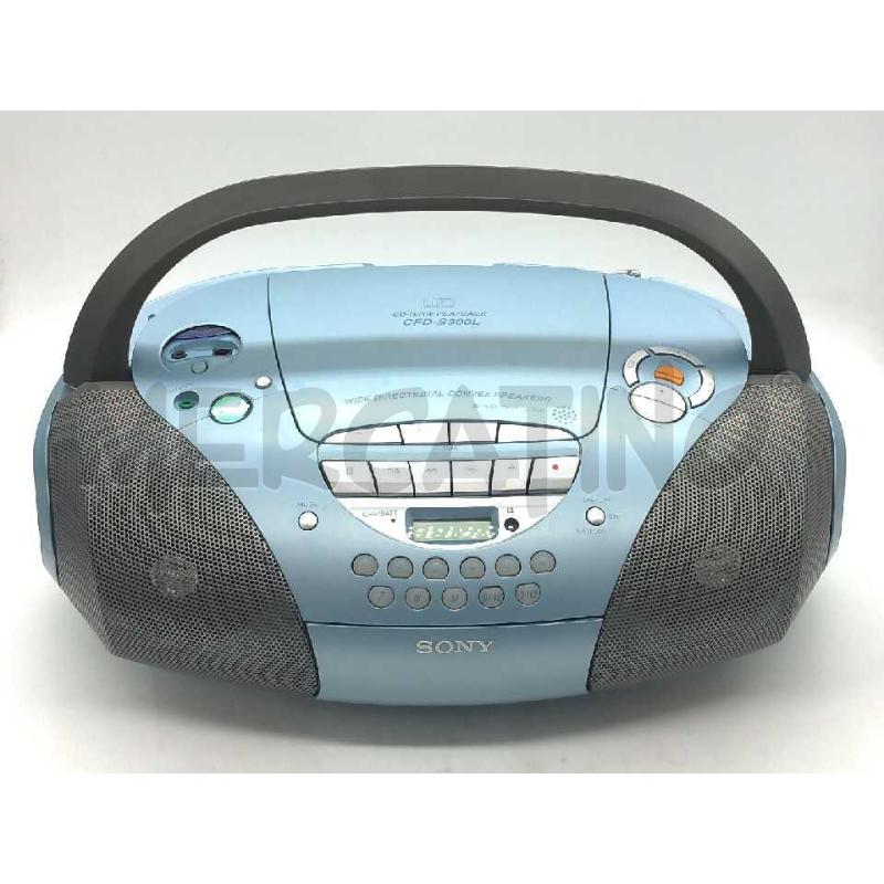 RADIO CD CASSETTA SONY CFD S300L FUNZIONANTE | Mercatino dell'Usato Moncalieri bengasi 1