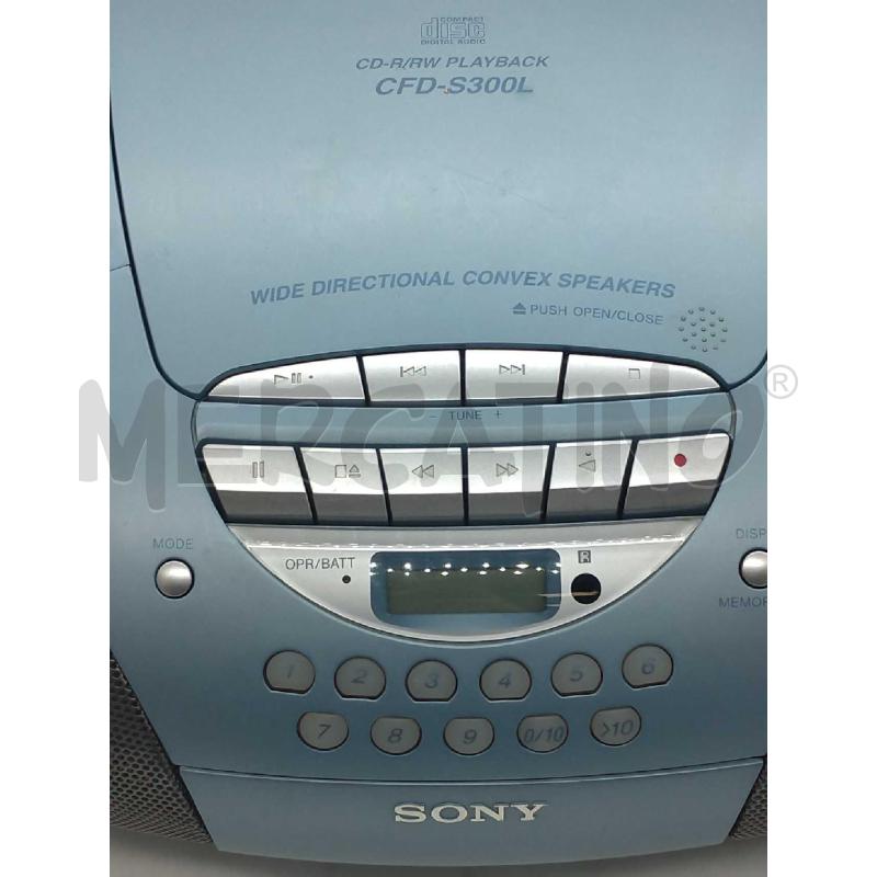 RADIO CD CASSETTA SONY CFD S300L FUNZIONANTE | Mercatino dell'Usato Moncalieri bengasi 2