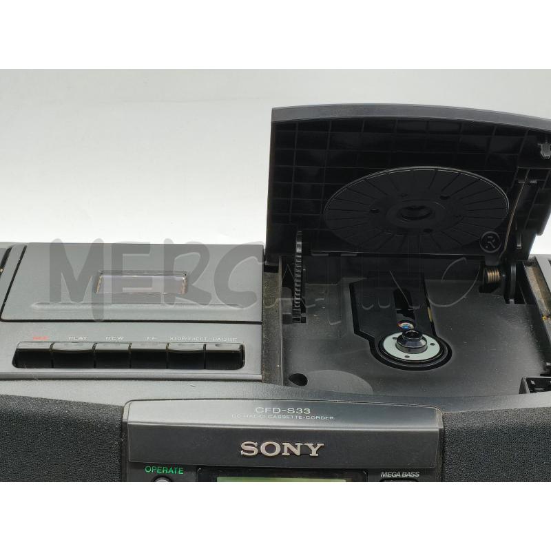 RADIO CD CASSETTA SONY CFD S33 FUNZIONANTE | Mercatino dell'Usato Moncalieri bengasi 3
