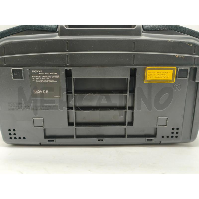 RADIO CD CASSETTA SONY CFD S33 FUNZIONANTE | Mercatino dell'Usato Moncalieri bengasi 4