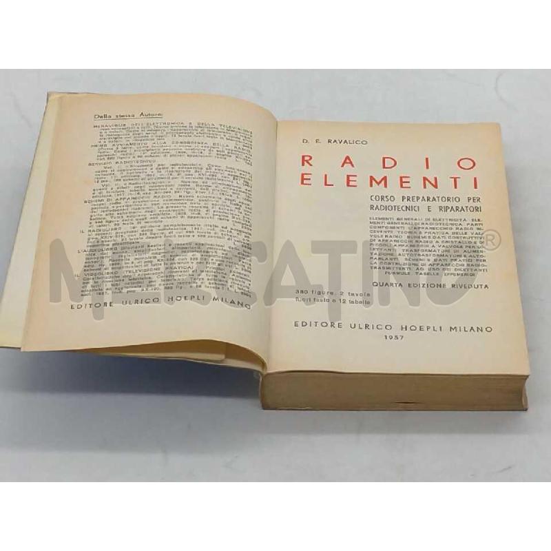 RADIO ELEMENTI HOEPLI 1957 | Mercatino dell'Usato Moncalieri bengasi 3