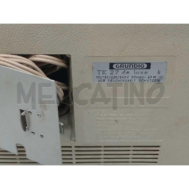 REGISTRATORE A BOBINE GRUNDIG TK 27L FUNZIONANTE | Mercatino dell'Usato Moncalieri bengasi 5