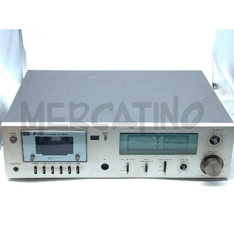 REGISTRATORE CASSETTE HIFI ITT 8020 FUNZIONANTE DUE POMELLI MANCANTI  | Mercatino dell'Usato Moncalieri bengasi 1