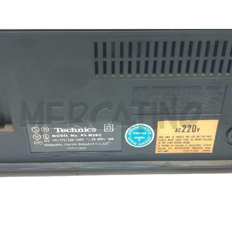 REGISTRATORE CASSETTE TECHNICS RS M260 FUNZIONANTE | Mercatino dell'Usato Moncalieri bengasi 5