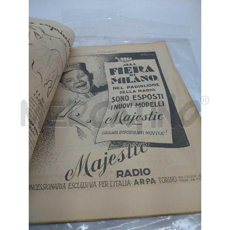 RIVISTA VECCHIA RADIOCORRIERE FIAT 522 1931 | Mercatino dell'Usato Moncalieri bengasi 3