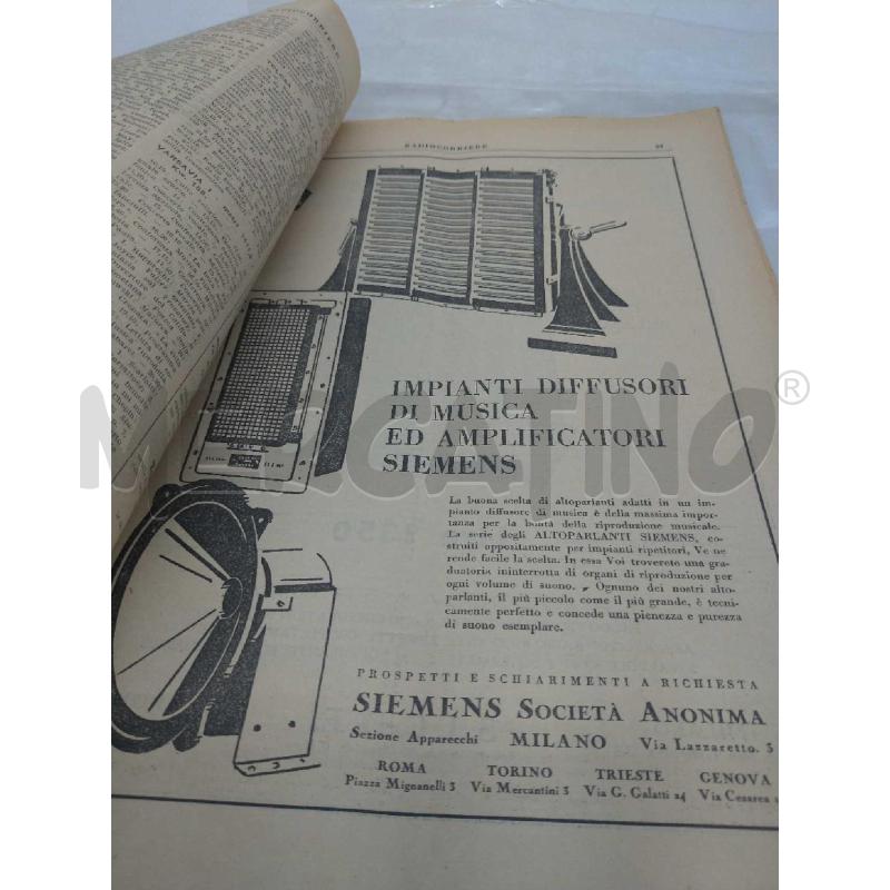 RIVISTA VECCHIA RADIOCORRIERE FIAT 522 1931 | Mercatino dell'Usato Moncalieri bengasi 5