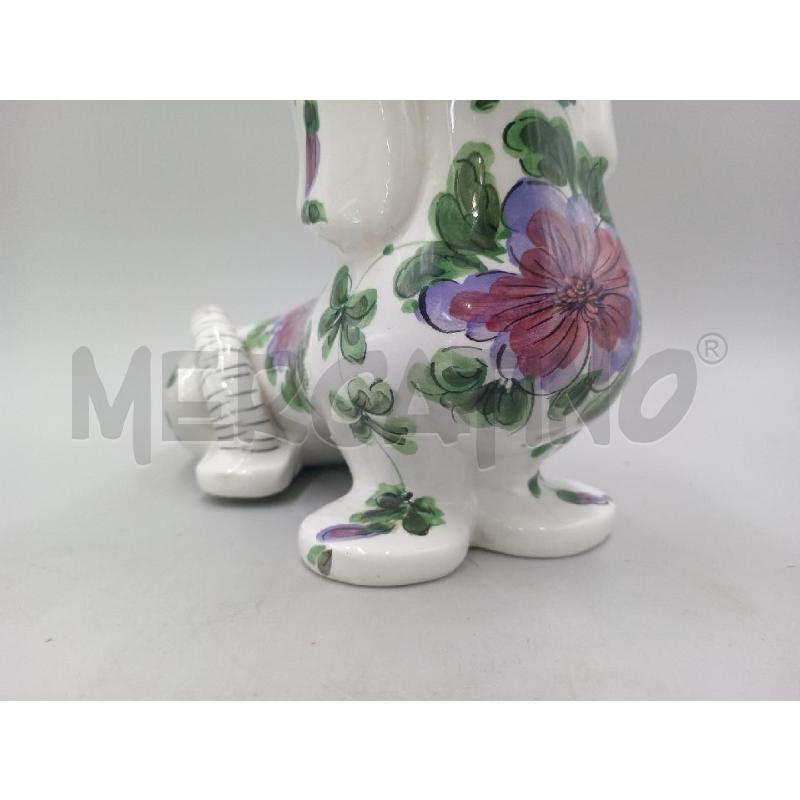SALVADANAIO CERAMICA FIORI BASSOTTO ITALY | Mercatino dell'Usato Moncalieri bengasi 5
