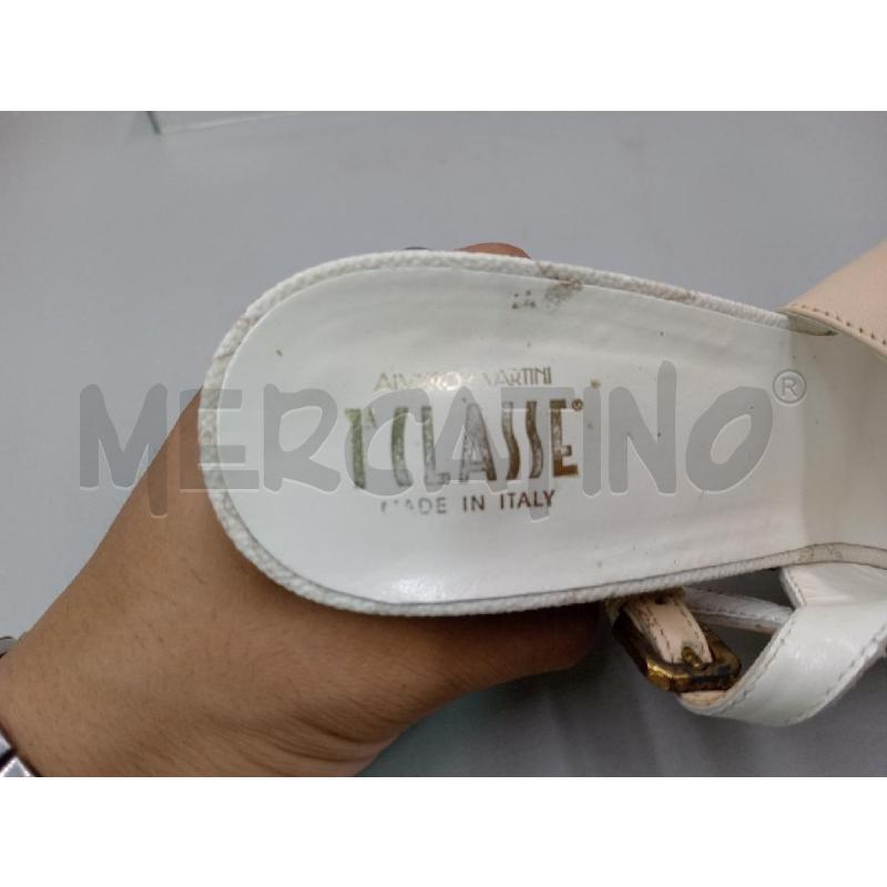 SANDALI DONNA ALVIERO MARTINI 1'CLASSE BIANCA E ROSA CIPRIA | Mercatino dell'Usato Moncalieri bengasi 5