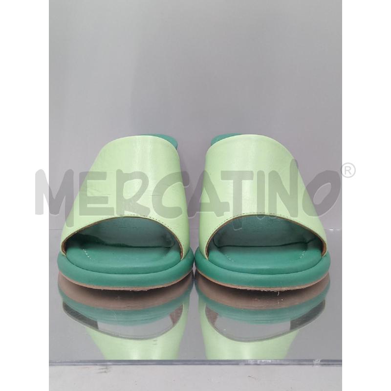 SANDALI DONNA ANGELA ALARCON VERDE CON TACCO | Mercatino dell'Usato Moncalieri bengasi 2