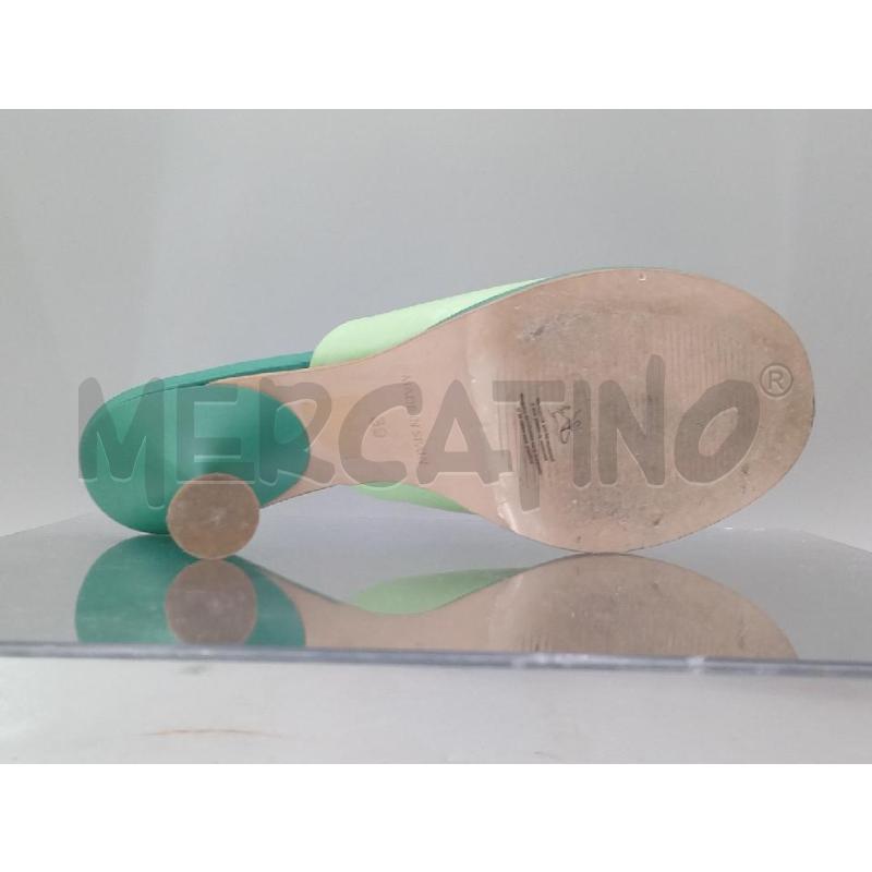 SANDALI DONNA ANGELA ALARCON VERDE CON TACCO | Mercatino dell'Usato Moncalieri bengasi 3