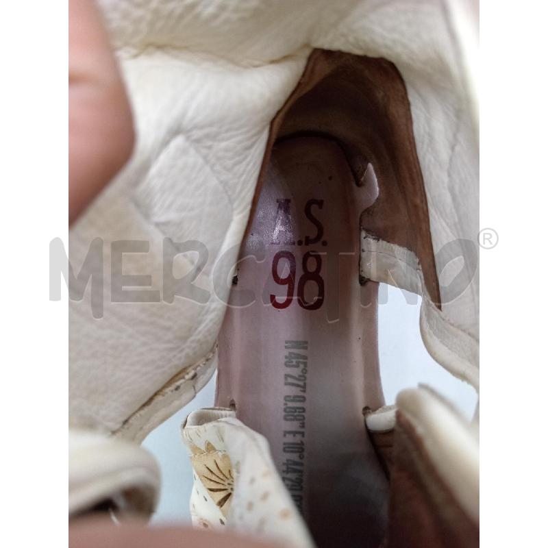 SANDALI DONNA AS 98 BEIGE FIORELLINI PELLE | Mercatino dell'Usato Moncalieri bengasi 5