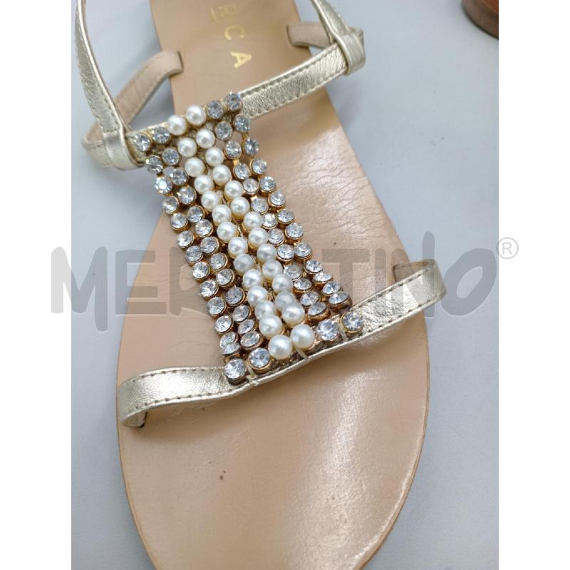 SANDALI DONNA BARCA CON PERLINE | Mercatino dell'Usato Moncalieri bengasi 3